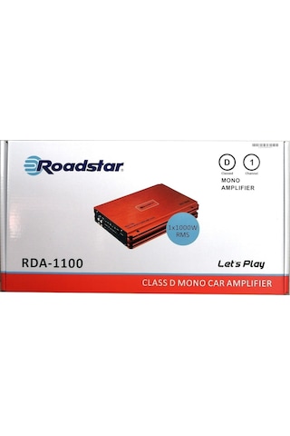 Garaj Dünyası Roadstar Rda-1100 D Class Mono Amfi 4 Ohm 360w Rms