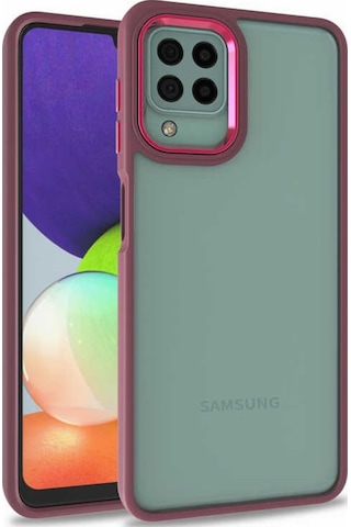 Samsung Galaxy Uyumlu M32 Kılıf Zore Flora Kapak