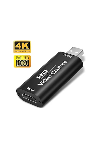 Hdmı Video Capture Kartı Full Hd 1080p Usb Görüntü Yakalama Video Kayıt Ve Canlı Yayın Adaptörü