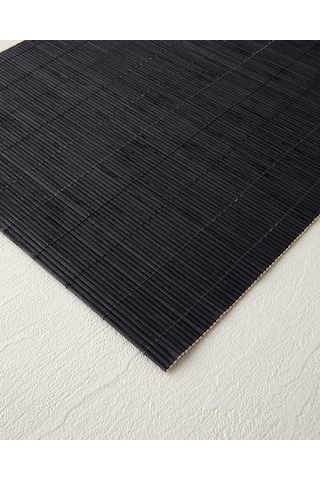 English Home Grove Bambu 4'lü Amerikan Servis 30x45 Cm Siyah