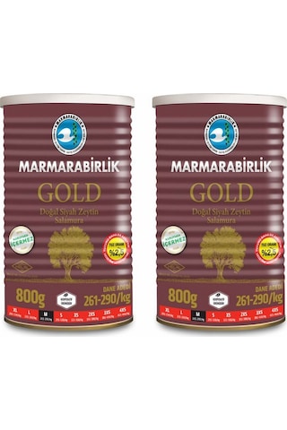 Marmarabirlik Gold Teneke Zeytin 800 Gr X 2 Adet