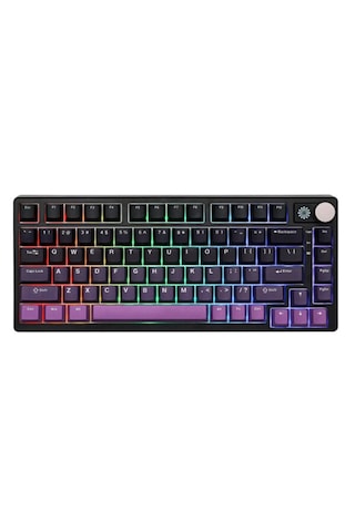 Epomaker He75 Mag Black Purple Hall Effect Gateron Magnetic White
