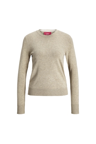 Jack & Jones Kadin Bisiklet Yaka Uzun Kollu Kazak - Cara 12255368 Feather Gray Kırmızı