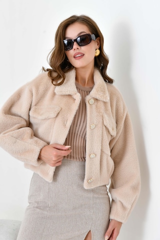 Ftz Kadın Kaşmir Mont Pudra 30984 Pudra