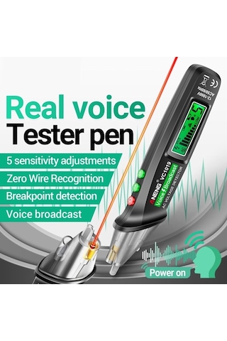 Trendooze Yayını Vc1019 Test Test Temassız Ses Lcd Kalemi Kalem Hassasiyeti Dijital Cihazı Ayarlanabilir Aneng Zr