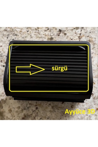 Ayyüce 3d, Bmw E46 Arka Küllük Sürgü Kapağı, Siyah Renk