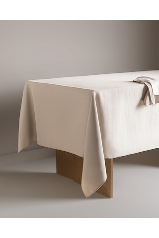 Madame Coco Nostang Masa Örtüsü - Bej - 145x200 Cm 8684427303450 Çok Renkli