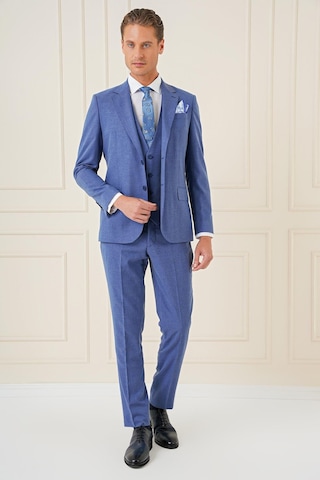 Efor Tk 903 Slim Fit İndigo-mavi Klasik Takım Elbise İndigo