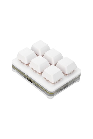 Xindoker 6 Tuşlu Programlanabilir Mekanik Klavye, Rgb Işıklı, Kısayol Ve Makro Tanımlama, Usb Kablolu Kırmızı Switch, Tasarım Ve Oyun İçin