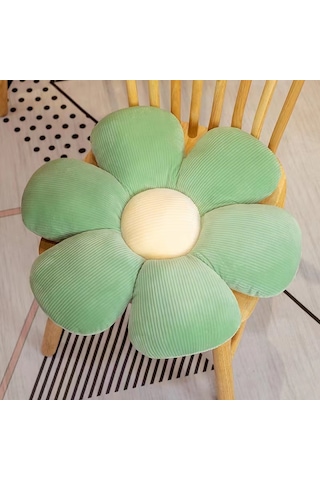 50cm Dolgulu Altı Yapraklı Çiçek Yastığı Çiçek Yastığı-sarı 004