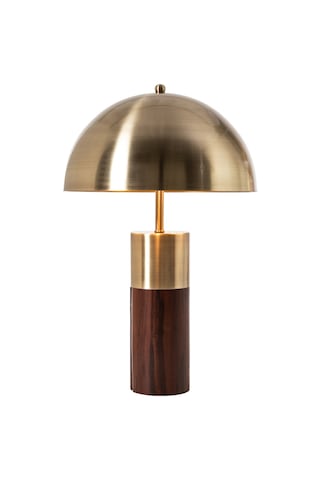 Mudo Home Walnut Abajur Altın
