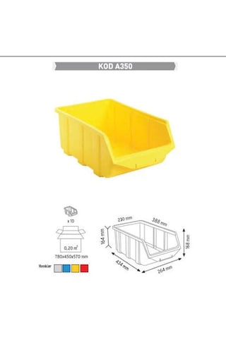 Sembol Plastik Avadanlık A 350 Gri (10 Adet)