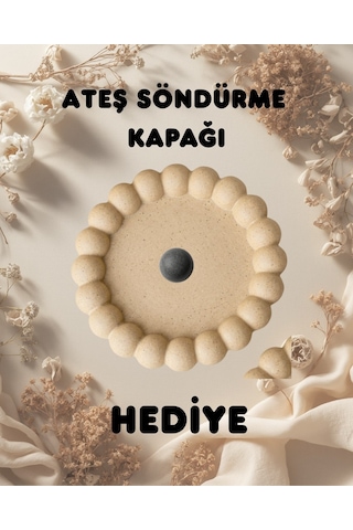 Technow Cam Hazneli Masaüstü Şömine Ateş Çukuru 500ml Bioethanol+hazne+söndürme Kapağı