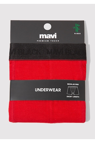 Mavi - Kırmızı Basic Boxer 0912178-70464 Kırmızı