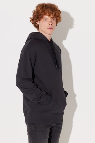 Lee Loose Fit Rahat Kesim Kapüşonlu İçi Polarlı Sırt Baskılı Antrasit Sweatshirt L232275003 Antrasit