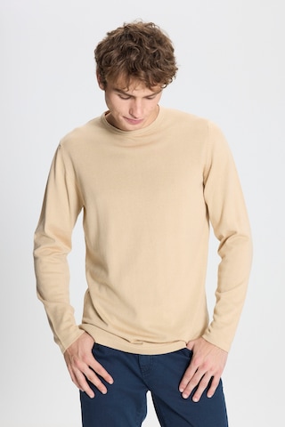 AC&Co / Altınyıldız Classics Altınyıldız Classics Erkek Bej Standart Fit Normal Kesim Bisiklet Yaka Triko 4A4923100006BEJXL Bej