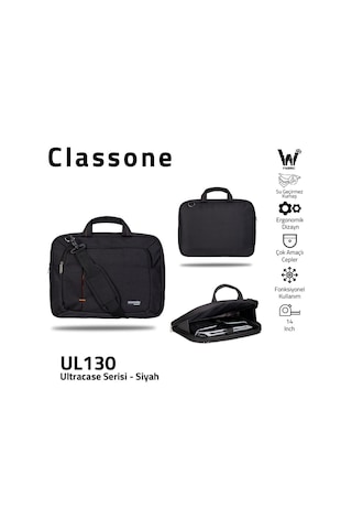 Classone Ul130 13 İnç Uyumlu Laptop Notebook El Çantası
