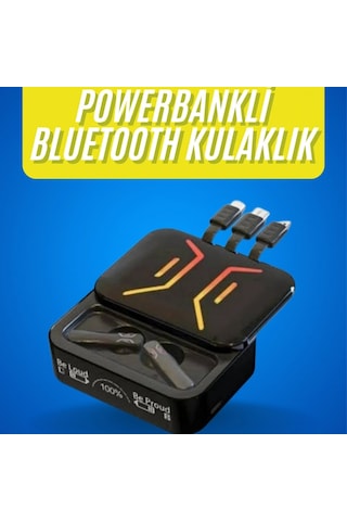 Gaming Bluetooth Kulaklık Dahili Powerbank Kablolu Düşük Gecikmeli Bluetooth 5.2 00