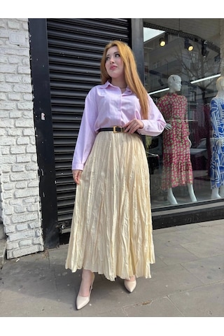 Kraş Etek Krem Krem