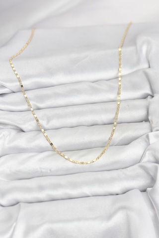 Cm 14k Gold Renk Ezme Zincir Model 60 Cm Kadın Kolye - Lisinya Altın