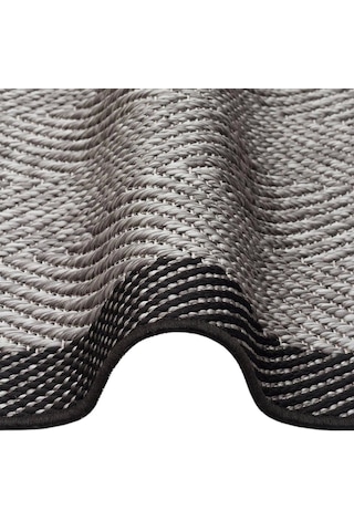Eko Halı Mono Mno 02 Dark Grey Kaymaz Tabanlı Kilim