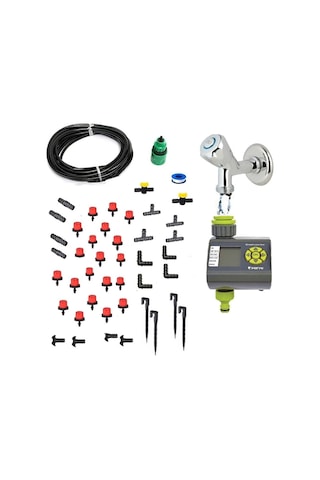Depolife Verve Elektronik Bahçe Sulama Sistemi 20 Metre Damlalama Sulama Sistemi Ve Ekleme Parçalı Set Sku: Smgstka6493f0469