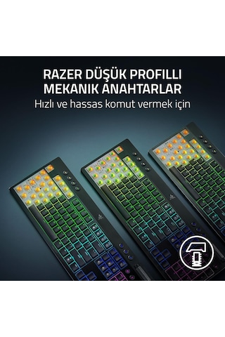 Razer Blackwidow V4 Düşük Profilli Hyperspeed - Kablosuz Düşük Pr