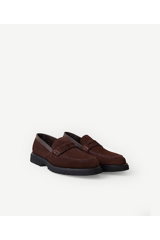 Yargıcı Süet Klasik Loafer 26keay4009x 003 Kahverengi
