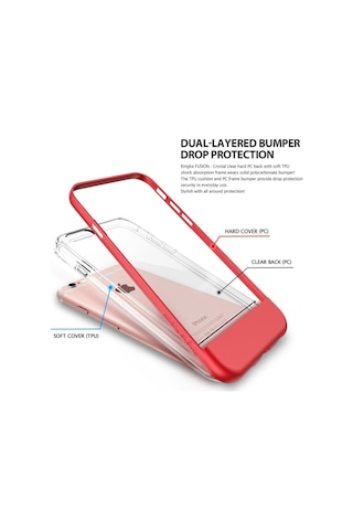 Ringke Frame Apple Uyumlu iPhone 6s/ 6 İle Çerçeveli Bumper Kılıf Ocean Blue