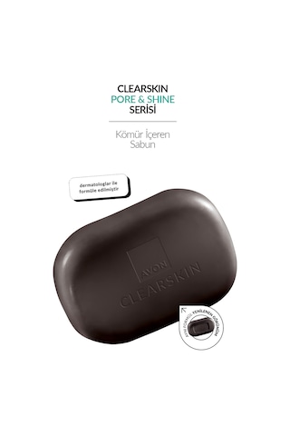 Avon Clearskin Pore Shine Kömür Sabunu 3 x 75 G
