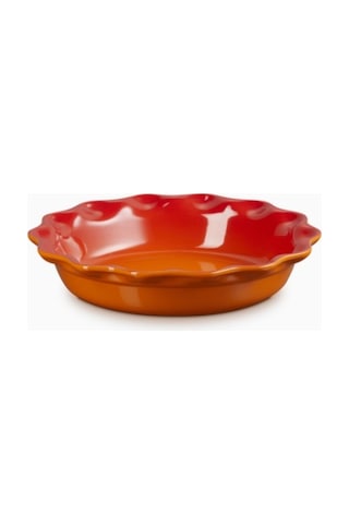 Le Creuset Seramik Dalgalı Kenar Lüks Tart Kalıbı Fırın Tepsisi Turuncu 23 Cm