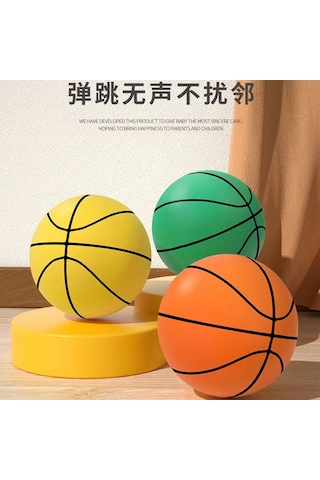 Ranyeek Çocuklar İçin Hafif Ve Dayanıklı Sessiz Lastik Top - 7 Numara 24.6 Cm