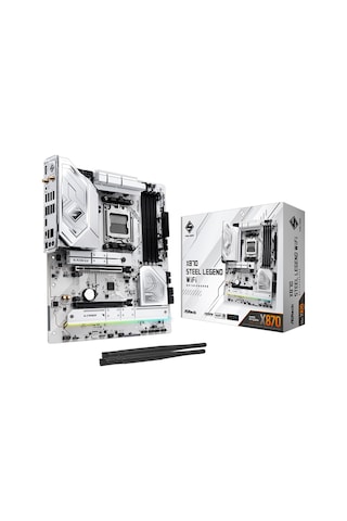 Asrock X870 Steel Legend Wıfı 8000mhz Ddr5 Soket Am5 M.2 Usb 3.2 Hdmı Atx Anakart