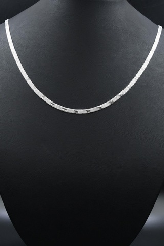 Italyan Model Paslanmaz Çelik Zincir 4mm 902099 Gümüş