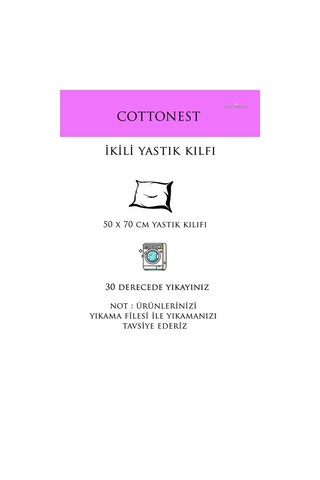 Örgü Desen Yastık Kılıfı 2 Adet Kiremit