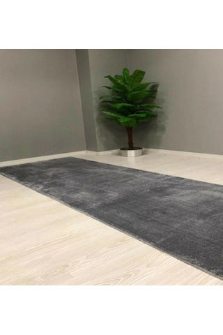 Sarar Antrasit Halı Peluş Yumuşak Tavşan Tüyü Antibakteriyel