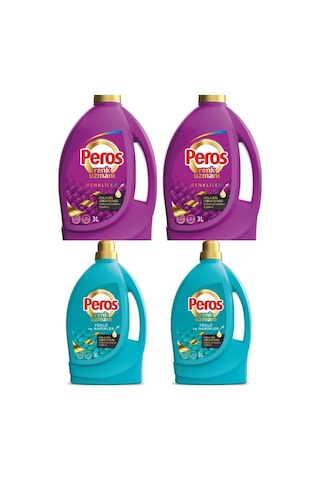 Peros Renk Uzmanı Yünlü Ve Narinler Kolejan Serum Etkisi Ile Kumaş Koruma & Bakım 4 X 3 Lt 3 L