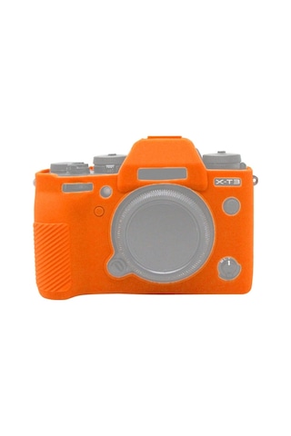 Fujıfılm Xt3 İçin Puluz Soft Silikon Koruyucu Kılıf Turuncu Diğer