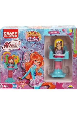 9802 Crafy Winx Sihirli Salon Oyun Hamur Seti 15 Parça -sunman Çok Renkli