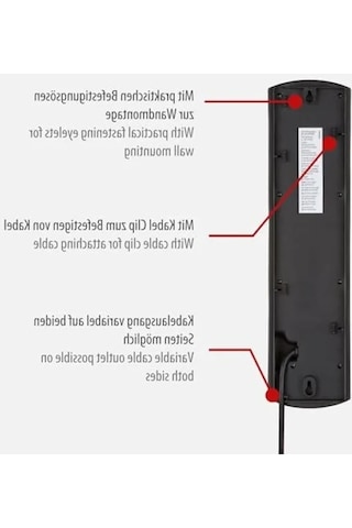 Güvenlik Anahtarlı 10 Soketli Güç Şeridi 0