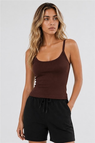 Fashion Friends Regular Fit Yuvarlak Yaka Atlet Bayan Atlet 26y0702k1 Kahve