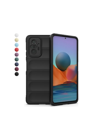 FitCase Xiaomi Redmi Note 10 Pro Optimum Lens Çerçeveli Silikon Kılıf
