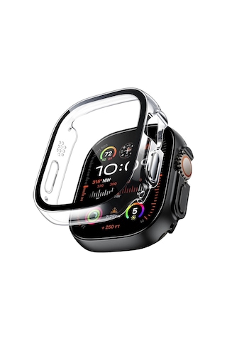 Forzacase Apple Uyumlu Watch  Ultra / Ultra 2 49mm İle   Önü Kapalı Ekran Korumalı Sert Rubber Kılıf - Fc015