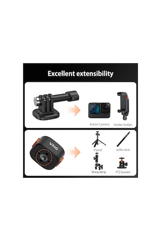 Skycity Vrıg Ac14 Claw Mini Manyetik Hızlı Çıkartma 1/4 Taban + Gopro Üst Kapak - Manyetik Kilitleme Teknolojisi, 500g Yük Kapasitesi, Tripod Uyumlu