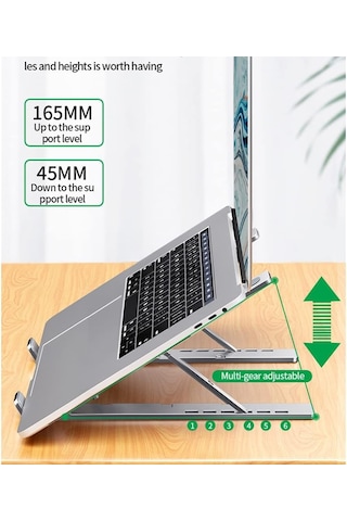 Alfalink Al-20 Alüminyum Ayarlı Notebook + Telefon Yükseltici Stand