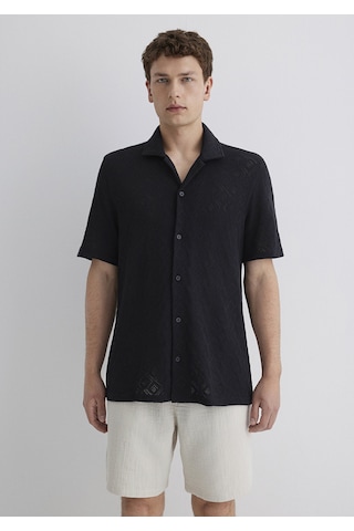 Mavi - Siyah Gömlek 0211598-71379 Siyah