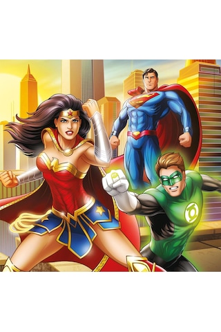 Clementonı 25296 Super Kolor Dc Justice League 3x48 Parça Puzzle