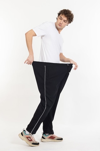 Büyük Beden Erkek Eşofman Altı Cepli Fermuarlı Blr-08- 1009 Siyah