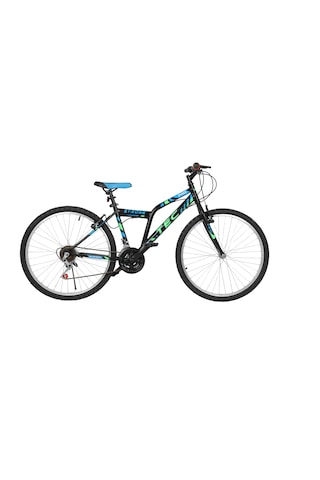Bisiklet Strong 26" Jant 21 Vites Erkek Dağ Bisikleti Siyah - Mavi & Vitesli Bisiklet Siyah - Mavi