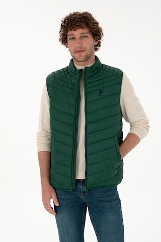 U.s. Polo Assn. Erkek Koyu Yeşil Yelek Dokuma 50312012-vr079 Koyu Yesıl